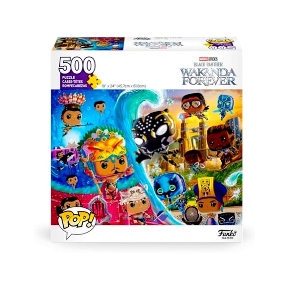 Funko Pop! Marvel Black Panther Wakanda Forever 500-Piece Puzzle – New in Box - Picture 1 of 9